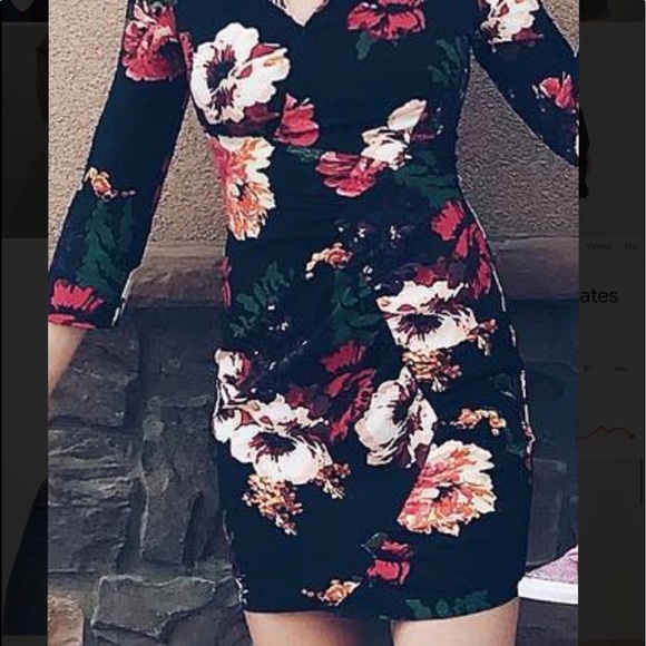 Zara Shoulder Padded Ruffle Dress- Medium - Picture 3 of 4